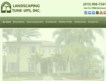 Tablet Screenshot of landscapingtuneups.com